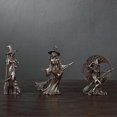 thumbnail image 2 of Copper Plated Resin Witch Statue Home Decor, Ideal Gift for Family and Friends, 2 of 4