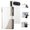 White, variant on For iPhone 17 Pro 6.3" Splicing Multi Card Slots/Pocket Zipper Wallet Strong Magnetic Attachment/Closure, PU Leather Flip Wallet Case With Hanging Rope,Black,For iPhone 17 Pro