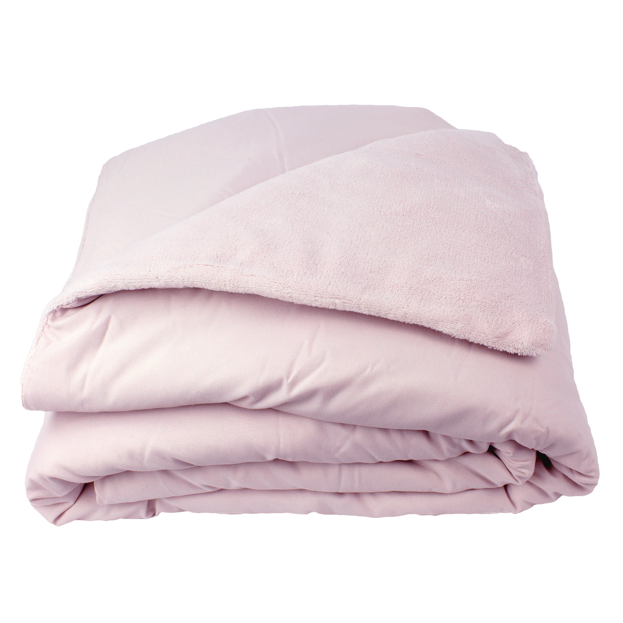 Sleep Therapy 2Pc Weighted Blanket and Cover, 15lbs, 48 x 72, Blush ...