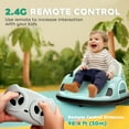 thumbnail image 5 of Qaba 12V Electric Ride on Bumper Car for Kids 1.5-5 Years Old, Baby Bumper Car with Remote Control, Green, 5 of 9