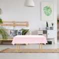 thumbnail image 4 of Under $5 1 Tablecloth,Disposable Tablecloth Peva Plain Tablecloth, Solid Color Party Plastic Tablecloth Light Pink,Plastic Tablecloths Disposable Table Covers 54 X 108 Inches Baby Shower Cover, 4 of 5