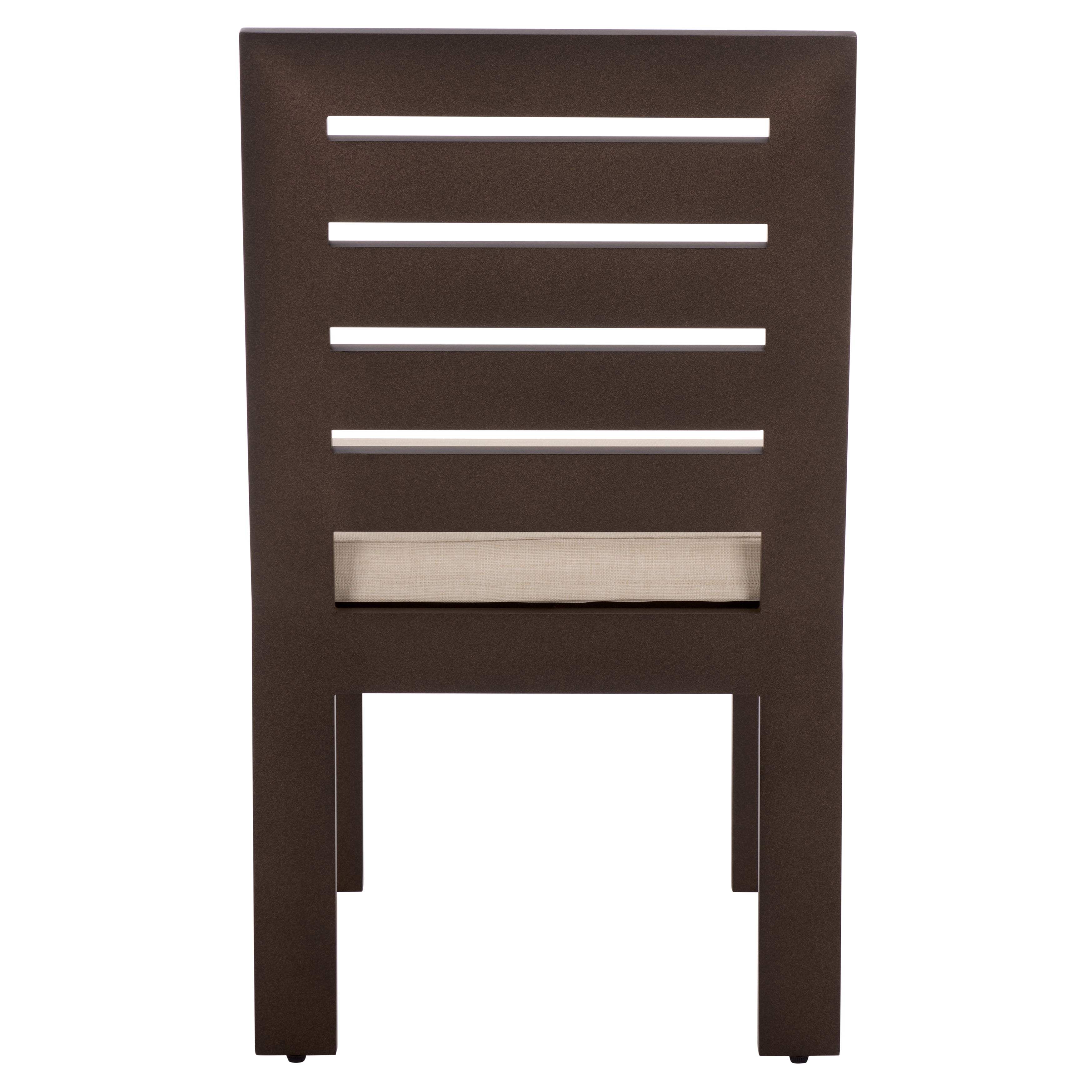 Safavieh Fash Metal Outdoor Dining Side Chair - Set of 2, Brown/Taupe