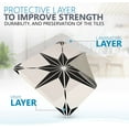 thumbnail image 4 of Mi Alma Black Star Shaped Peel & Stick Tiles - Vinyl Backsplash 8x8, 4 of 9