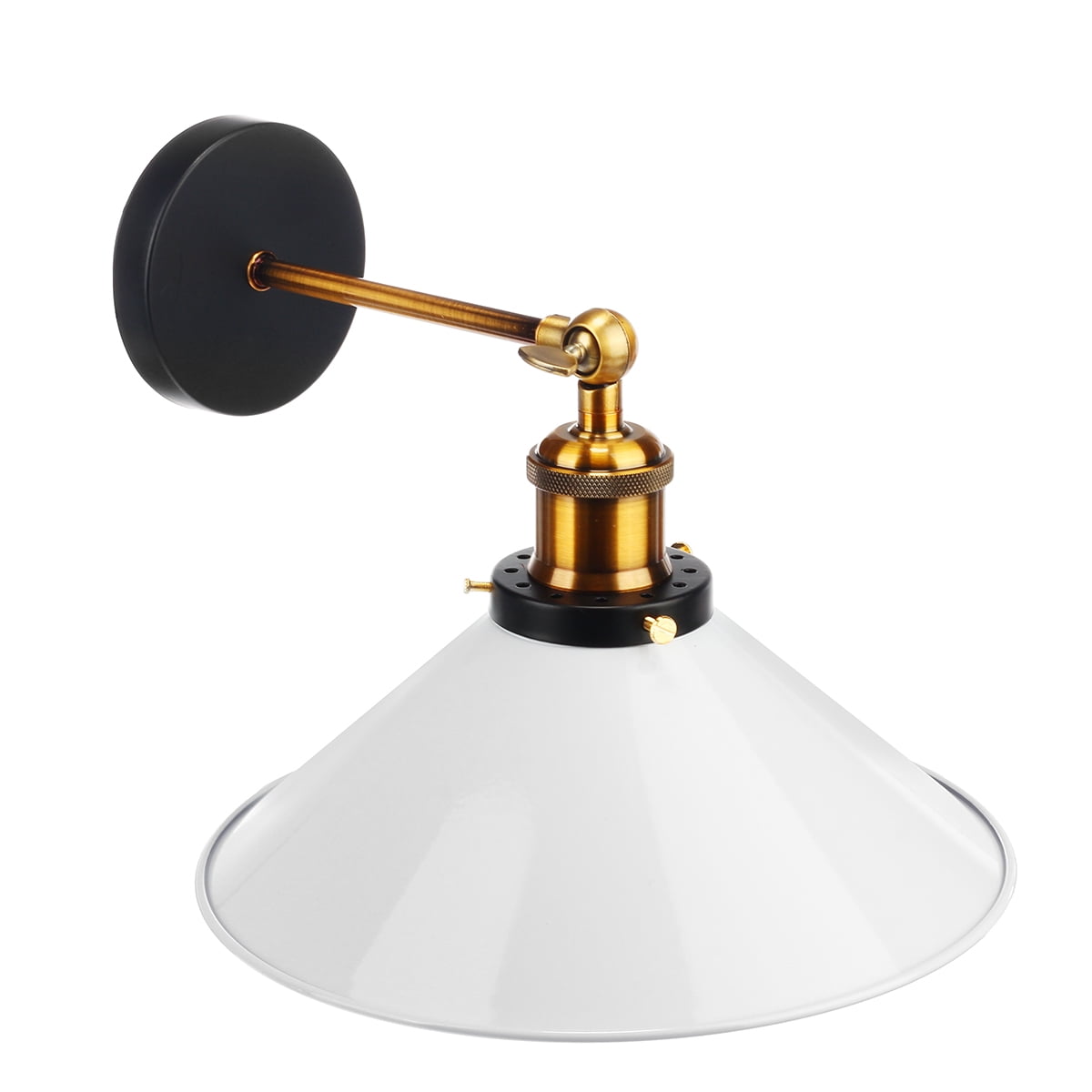 Black White Industrial Wall Sconce Lighting Barn Lights Vanity Light Wall Lamp Retro Metal Lampshade For Loft Cafe Farmhouse Bathroom 180 Adjustable Walmart Canada