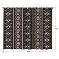 thumbnail image 5 of Brown Striped Geometric Pattern Shower Curtain 84"x72" ,Bathroom Decorative Shower Curtains Set with 12 Hooks,Modern Waterproof Washable Shower Curtain, 5 of 6