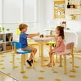 thumbnail image 4 of Costway Flower-shaped Children Table Set with 2 Colorful Chairs & Stools for Arts & Crafts Multicolor, 4 of 9