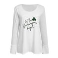 thumbnail image 4 of St. Patrick's Day Tops for Women Casual Shirt Green Long Sleeves Plus Size Fall Outfits Clothes, 4 of 4