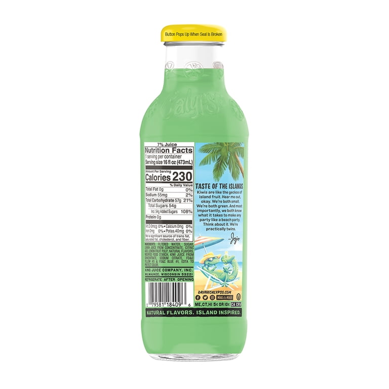 Calypso Kiwi Lemonade 16FlOz - Walmart.com