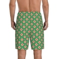 thumbnail image 3 of Gaeub 60s and 70s Style Printed Men's Short Pajama Pants, Lightweight Lounge & Sleep Bottoms Keep You Cool - X-Large, 3 of 9