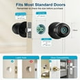 thumbnail image 5 of 3-in-1 Smart Door Lock with Fingerprint Unlock, Smart Fingerprint Door Knob, Auto Lock & App Control – Keyless Entry for Home, Office, Garage & Apartment, 5 of 7