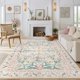 thumbnail image 1 of Alfombra Morebes de 180 x 270 cm, antideslizante, lavable, rosa claro, 1 of 7