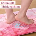thumbnail image 4 of Pink Kitchen Rug Set of 2 Marble Anti Fatigue Mats for Kitchen Floor Kitchen Rugs Non Slip Washable Modern Comfort Standing Cushioned Kitchen Rugs and Mat Abstract, 17'''' x 30'''' + 17'''' x 47 '''', 4 of 6