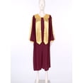 thumbnail image 5 of iixpin Unisex Adults Church Choir Robes Graduation Dress Gown Baptismal Robes Burgundy L, 5 of 7