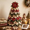 thumbnail image 7 of DIY Quilted Christmas Tree Kit - 3D Fabric Patchwork Christmas Tree Craft Set, Handmade Tabletop Holiday Decoration, Christmas Holiday Creative DIY Gift for Adults Beginners and Craft Lovers, 7 of 7