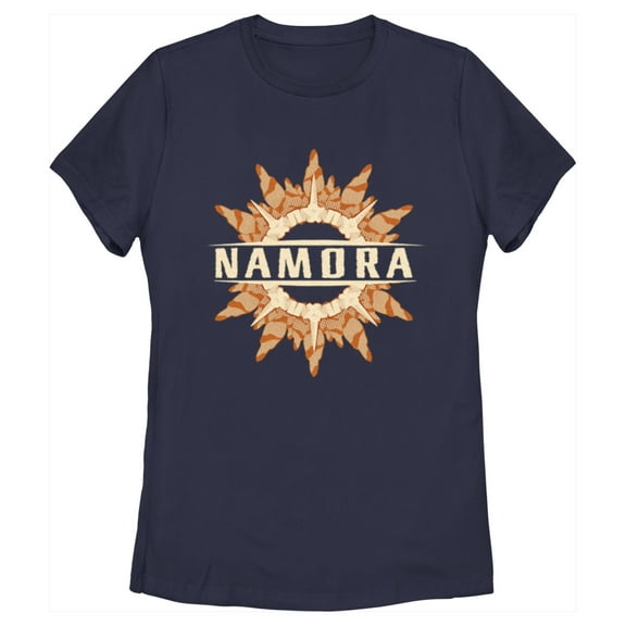 Women's Black Panther: Wakanda Forever Namora Logo  Graphic Tee Navy Blue 2X Large