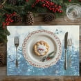 thumbnail image 3 of A 45X30Cm Christmas Placemat Coaster Heat Insulation Mat For Party Kitchen Dining Room Holiday Table Decoration, 3 of 6