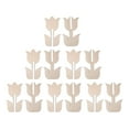thumbnail image 4 of Luzkey Wood Tulips to Paint Home Decoration Easy to Install Wood Chips Crafts Portable Wooden Tulips Craft Kits Centerpieces for Desk 6 Pieces, 4 of 8