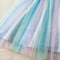 thumbnail image 6 of IDOPIP Toddlers Girls Tutu Dress Ruffle Sleeve Sequins Tulle Dress Party Birthday Princess Dresses 1-5Years, 6 of 9