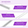 thumbnail image 4 of Uxcell 2 Pcs Aluminum Rods,5/8" Dia 16"Long Solid Round Rod Stick 6061 Extruded Lathe Bar Stock Aluminum Metal Rods, 4 of 7