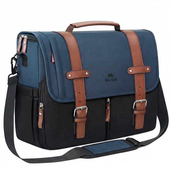Matein Crossbody Bags, 15.6inch Waterproof Messenger Bag with Adjustable Strap for Men