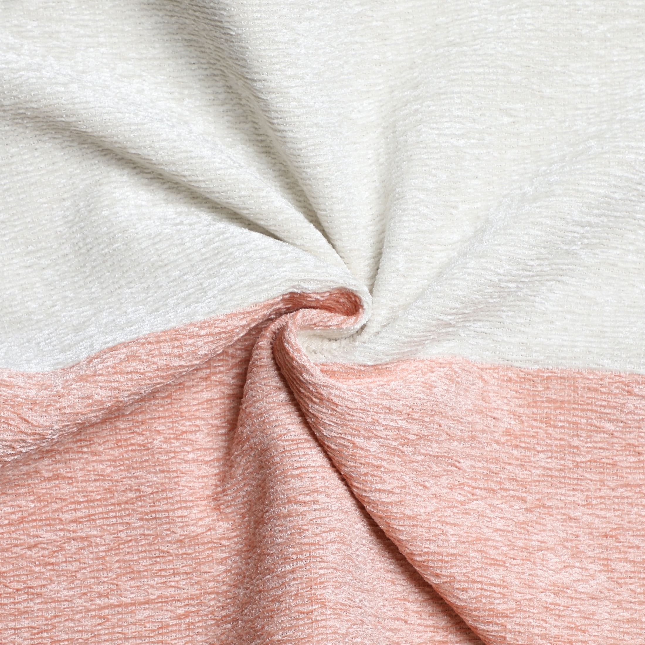 Mainstays 18 in x 18 in Pink Blush Two-Tone Polyester Cotton Square Decorative Throw Pillow
