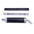 thumbnail image 4 of Silenciador de escape para motocicleta de 32 mm y 1,25 pulgadas, compatible con Honda Negro, 4 of 8