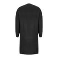 thumbnail image 4 of Meichang Long Cardigan Women Lightweight Long Sleeve Ribbed Knit Duster Sweater Casual Open Front Long Sleeve Fall Cardigan Sweaters with Pockets Black S, 4 of 6