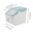 thumbnail image 2 of Storage Containers,10kg/15kg Multi-function Sealed Insect-proof And Moisture-proof Rice Storage Box, 2 of 2