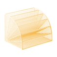 thumbnail image 3 of CoudarTitie Fan Shaped File Organizer Desktop Holder Stand 6 Sections Fashion Large Capacity Gold and L, 3 of 9