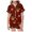 p-41Purple89, variant on CAIVO Pajama Sets Children Christmas Print Lapel Short Sleeve Button Down Shirt With Shorts 2 Piece Loungewear