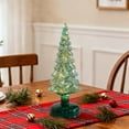 thumbnail image 6 of 2pcs LED Glass Christmas Tree with Lights, Battery Operated Tabletop Decor, Frosted Glass Holiday Centerpiece for Mantel, Window, Fireplace, and Indoor Home Christmas Decorations, 6 of 6