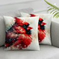 thumbnail image 2 of Cardinal Red Bird Throw Pillow Covers Set of 2 Decorative Pillowcase Cushion Covers Soft Velvet Pillow Cases for Sofa Couch Bed Car Bedroom New Year Decor, 2 of 6