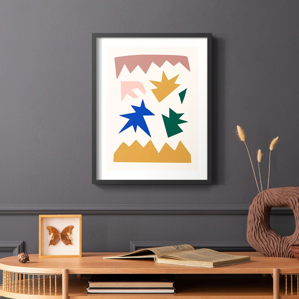 Matisse CDLXVIII in Black Solid Wood Framed Print No Nail Hanging