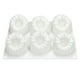 thumbnail image 1 of Molde de silicona para postres, 6 cavidades, patrón de frambuesa, molde flexible para mousse de chocolate, molde para caramelos, gelatina, cubitos de hielo, 1 of 7