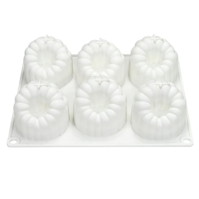 Molde de silicona para postres, 6 cavidades, patrón de frambuesa, molde flexible para mousse de chocolate, molde para caramelos, gelatina, cubitos de hielo