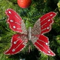 thumbnail image 6 of Kuntesetty Butterfly Clip Christmas Ornament Decoration Indoor Home Glitter Decorative Red, 6 of 9