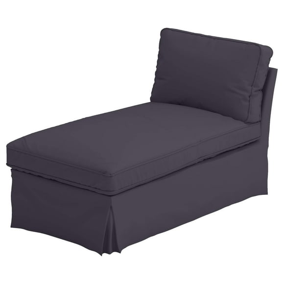 The Dense Cotton Ektorp Chaise Cover Replacement is Custom Made Compatible for IKEA Ektorp Chaise Lounge Cover. A Sofa Slipcover (Durable Cotton Dark Gray)