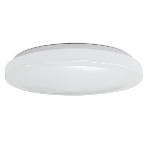 FEIT Electric 13 in. H x 13 in. W x 3.8 in. L White LED Ceiling Light Fixture