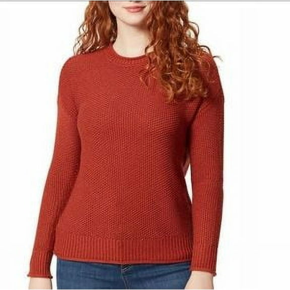 Jessica Simpson Women’s Roll Neck Ribbed Cuff Sweater | ( XL, Scooter Red )