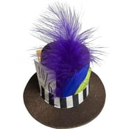 Harlequin Striped Mini Tall Hat Hats Female