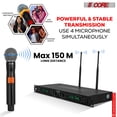 thumbnail image 5 of 5 CORE Wireless Microphone System 4 Channel Dynamic Karaoke Professional UHF Singing Mic Handheld Cordless Microfonos Inalambricos - WM UHF 04-HM, 5 of 9