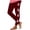 Wine, variant on Iyufng Christmas Leggings for Women,Fashion Casual Christmas Printed Yoga Leggings Graphic Tight Leggings High Waist