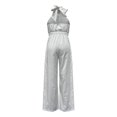 thumbnail image 6 of JFGHDG Jumpsuits for Women Dressy Casual Wide Leg Rompers Pants One Piece Suits Sleeveless High Waist Vacation Party Club X1 White 2XL, 6 of 6