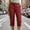 c001Red, variant on Arnsht Cargo Capri Pants for Women High Waisted Relaxed Fit Elastic Solid Color Waist Casual Capris Trousers Cropped Pants Black XXL
