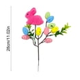 thumbnail image 2 of ddioayh Easter Floral Picks Artificial Flower Stem-Shapes with Berry Egg Easter Spring Bunny Decoration 28cm for Home Festival Decor, 2 of 6