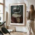 thumbnail image 2 of Antique Disco Ball, A Man with Disco head - Photography Surrealism Modern Art Pop Art Retro Fashion Humor Whimsical Oak Framed Wall Art Print 16 x 24 inches, 2 of 15