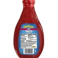 Ortega Original Thick and Smooth Hot Taco Sauce, Kosher, 16 oz