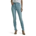 thumbnail image 2 of Lee Women's Ultra Lux Comfort High Rise Skinny Jean Denim Blue White Veil New, 2 of 6