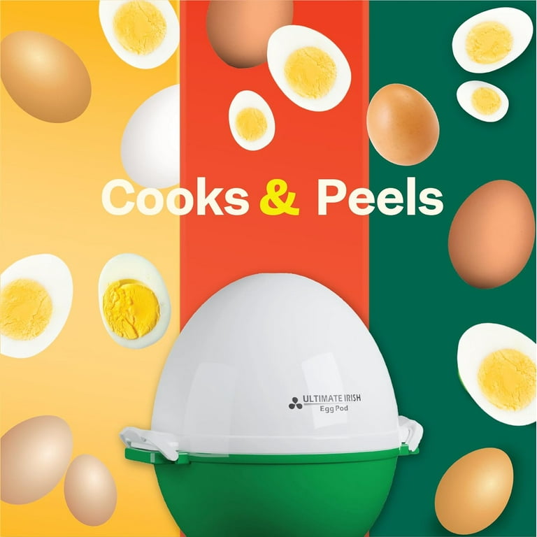 Ultimate Irish Egg Pod Microwave Egg Cooker As Seen on TV Cook and Peel  Hard Boiled Egg Maker 