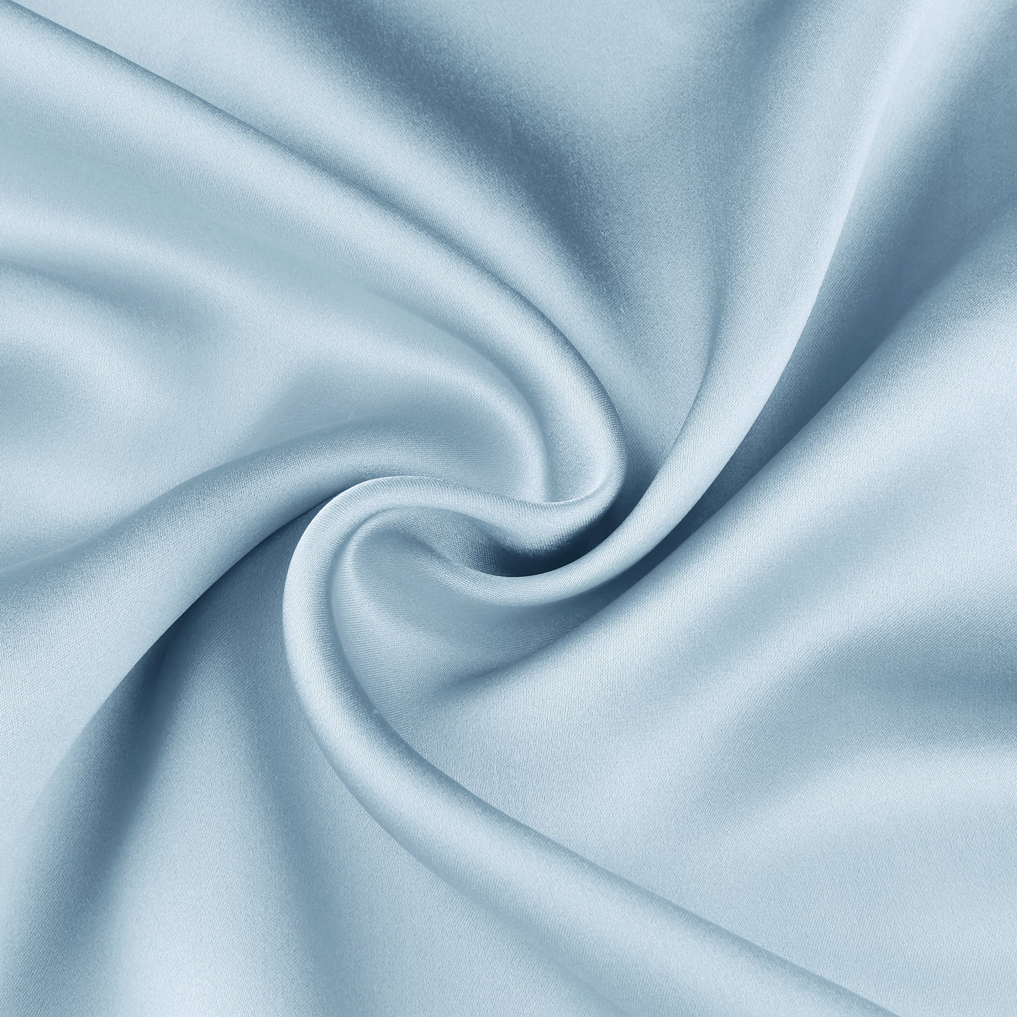 Unique Bargains Envelope Closure Soft and Durable Silk Pillowcase Blue Queen